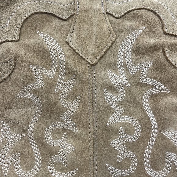 Suede Cowboy Ankle Boots size 9 - Picture 7 of 7